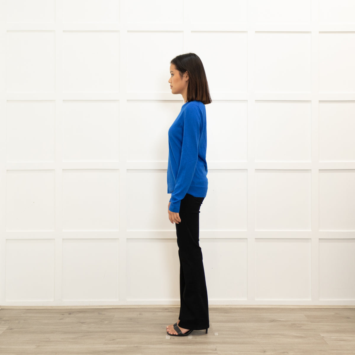 Me + Em Bright Blue Fine Wool Sweater