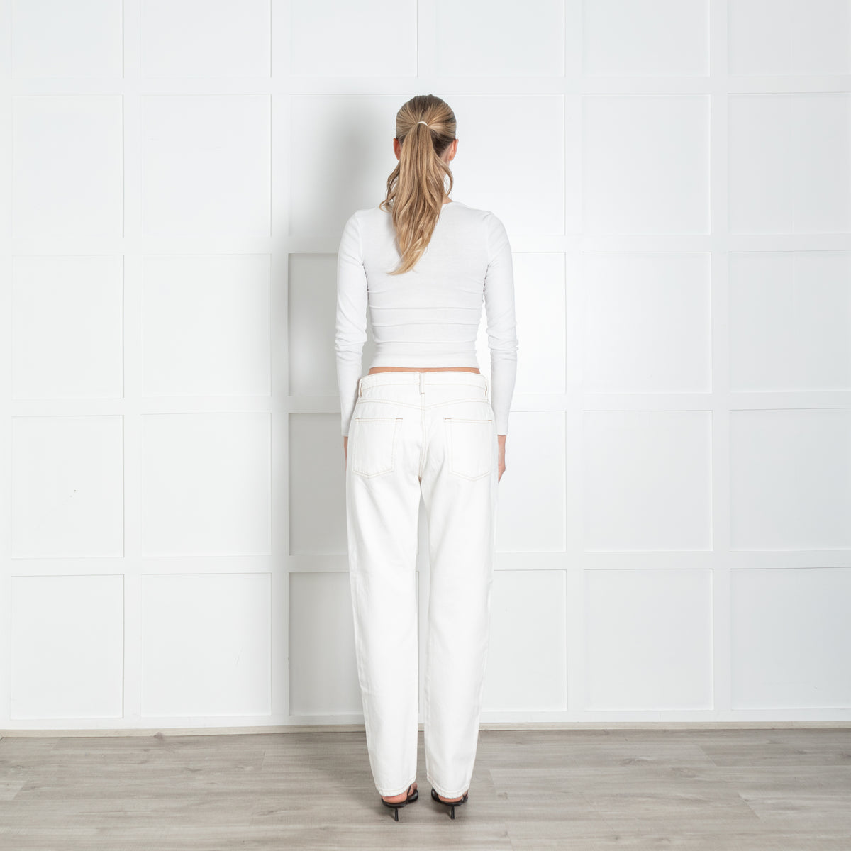 Frame Cream Denim Le Slouch Jeans