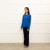 Me + Em Bright Blue Fine Wool Sweater