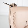 Gianni Chiarini Beige Leather Small Flap Crossbody Bag