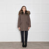 No Label Cotton Mix Parka With Raccoon Detachable Lining & Rabbit Fur Trim