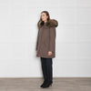 No Label Cotton Mix Parka With Raccoon Detachable Lining & Rabbit Fur Trim