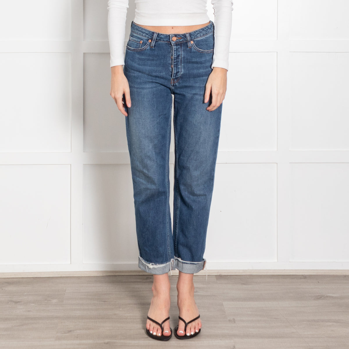 Reiko Blue Raw Edge Jeans