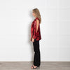 JW Anderson Red Tie Shoulder Sequin Top