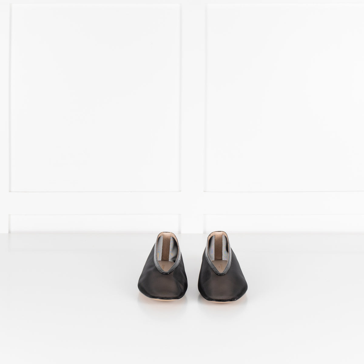 Le Monde Beryl Luna Black Mesh Ballet Flats