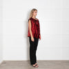 JW Anderson Red Tie Shoulder Sequin Top