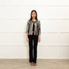 Milly Silver Sequin 3/4  Sleeve Jacket