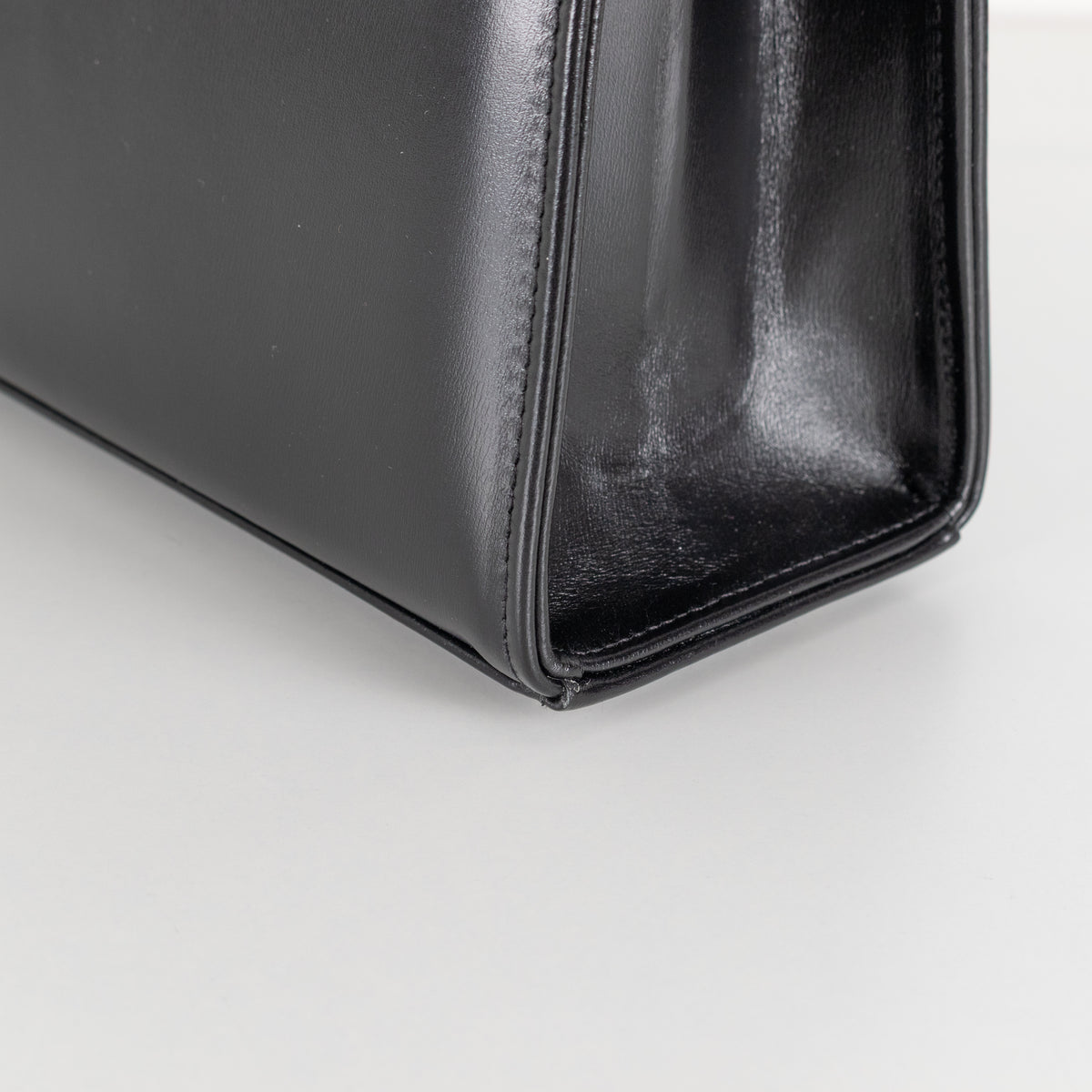 Launer London Black Traviata Top Handle Handbag
