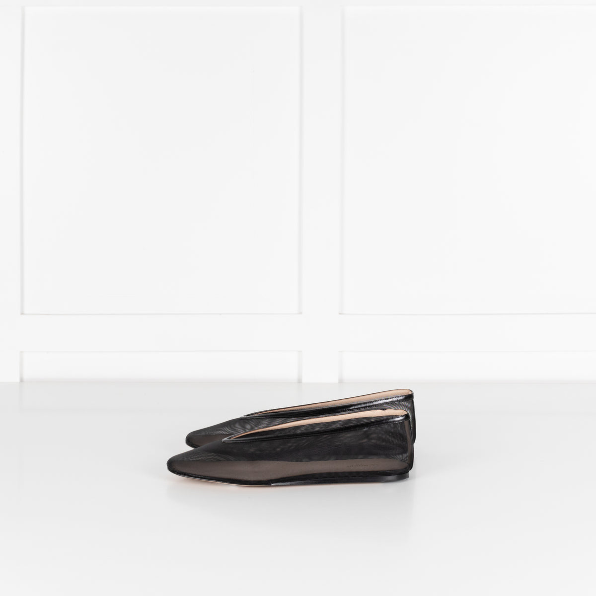 Le Monde Beryl Luna Black Mesh Ballet Flats