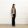 Milly Silver Sequin 3/4  Sleeve Jacket