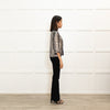 Milly Silver Sequin 3/4  Sleeve Jacket