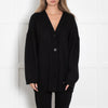 Bazilika Black Wool Mix Cardigan