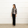 Milly Silver Sequin 3/4  Sleeve Jacket