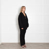 Bazilika Black Wool Mix Cardigan
