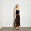 Ridley Purple Multi Floral Velvet Skirt