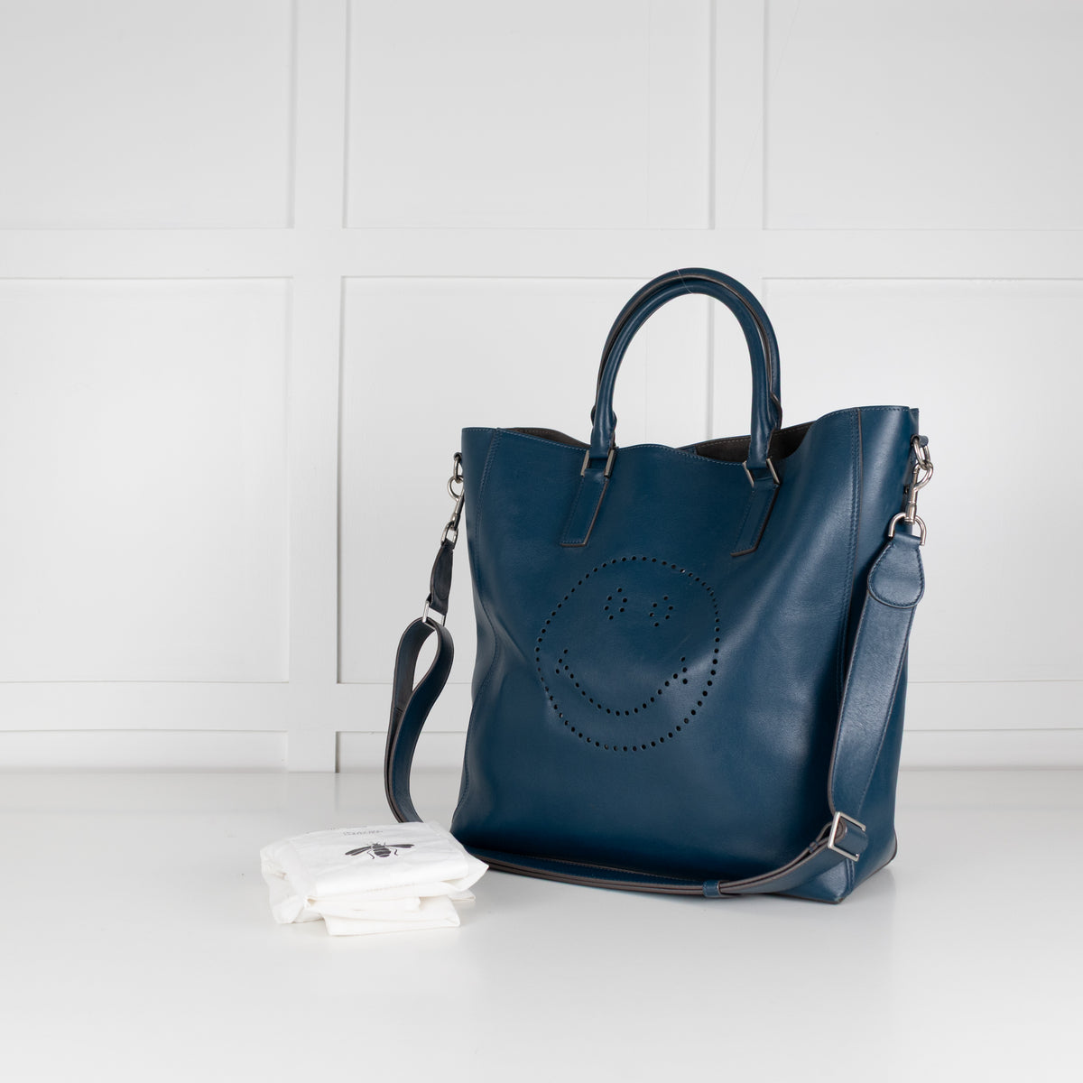Anya Hindmarch Ebury Tote with Smiley Motif
