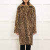 Dom Goor Leopard Print Reversible Shearling Coat