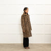 Dom Goor Leopard Print Reversible Shearling Coat