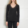 Brunello Cucinelli Charcoal Grey Longsleeve Top