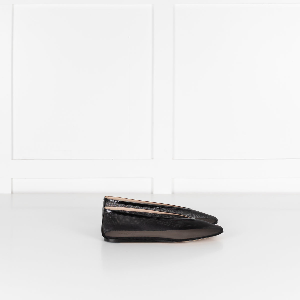 Le Monde Beryl Luna Black Mesh Ballet Flats