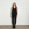 Chloe Black Silk Vest Top