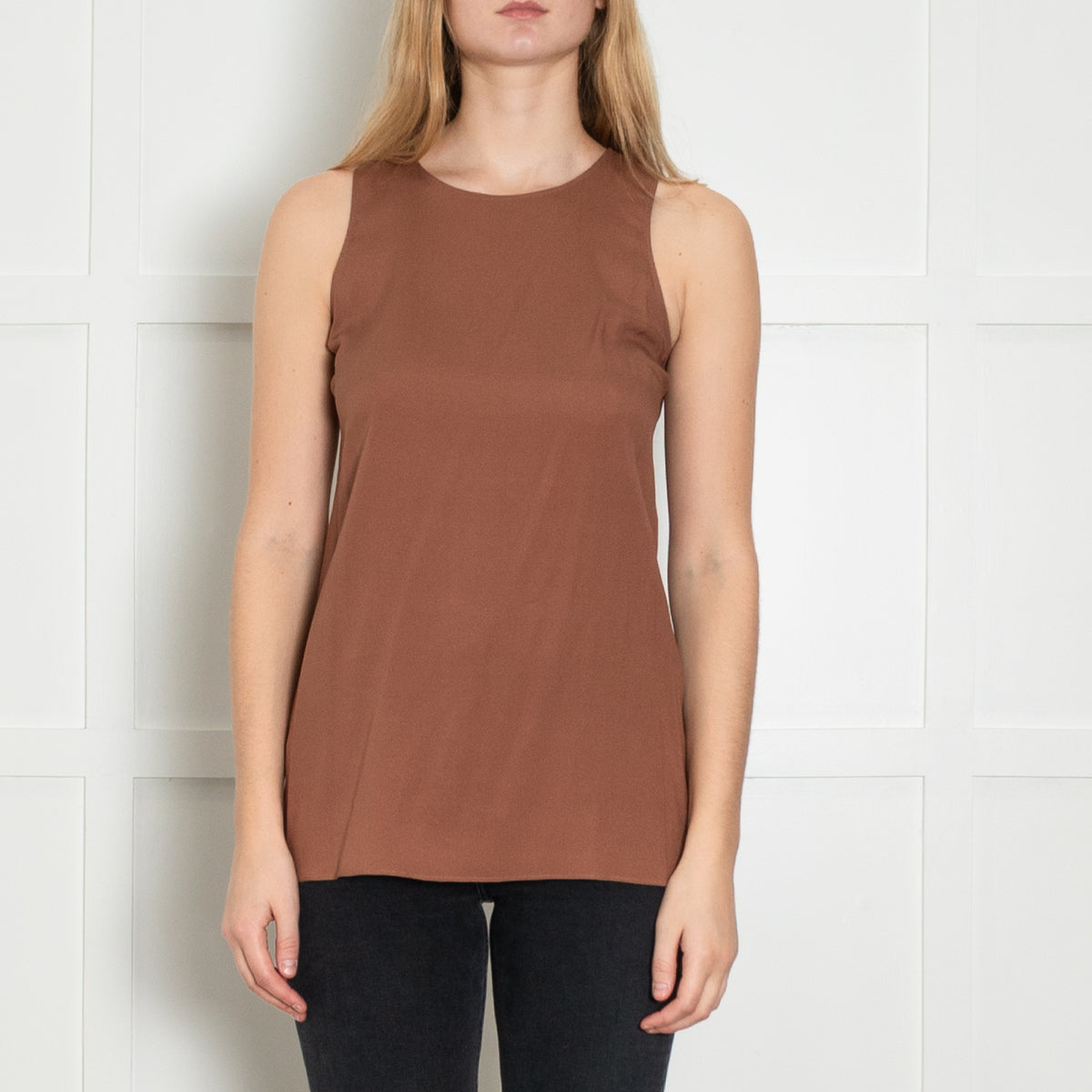 Brunello Cuccinelli Brown Silk Vest