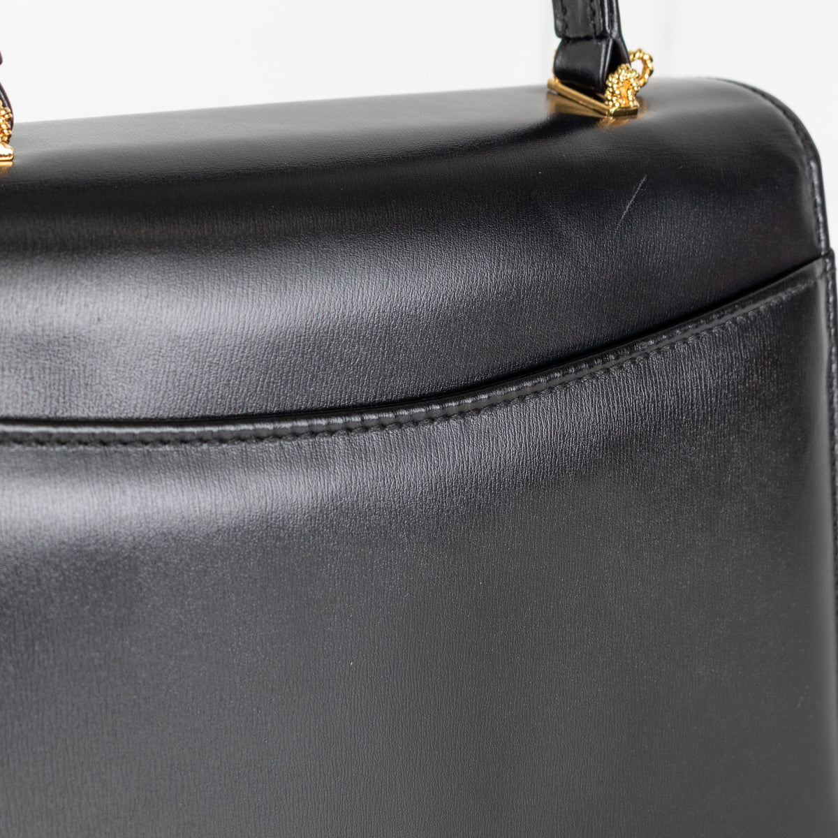 Launer London Black Traviata Top Handle Handbag