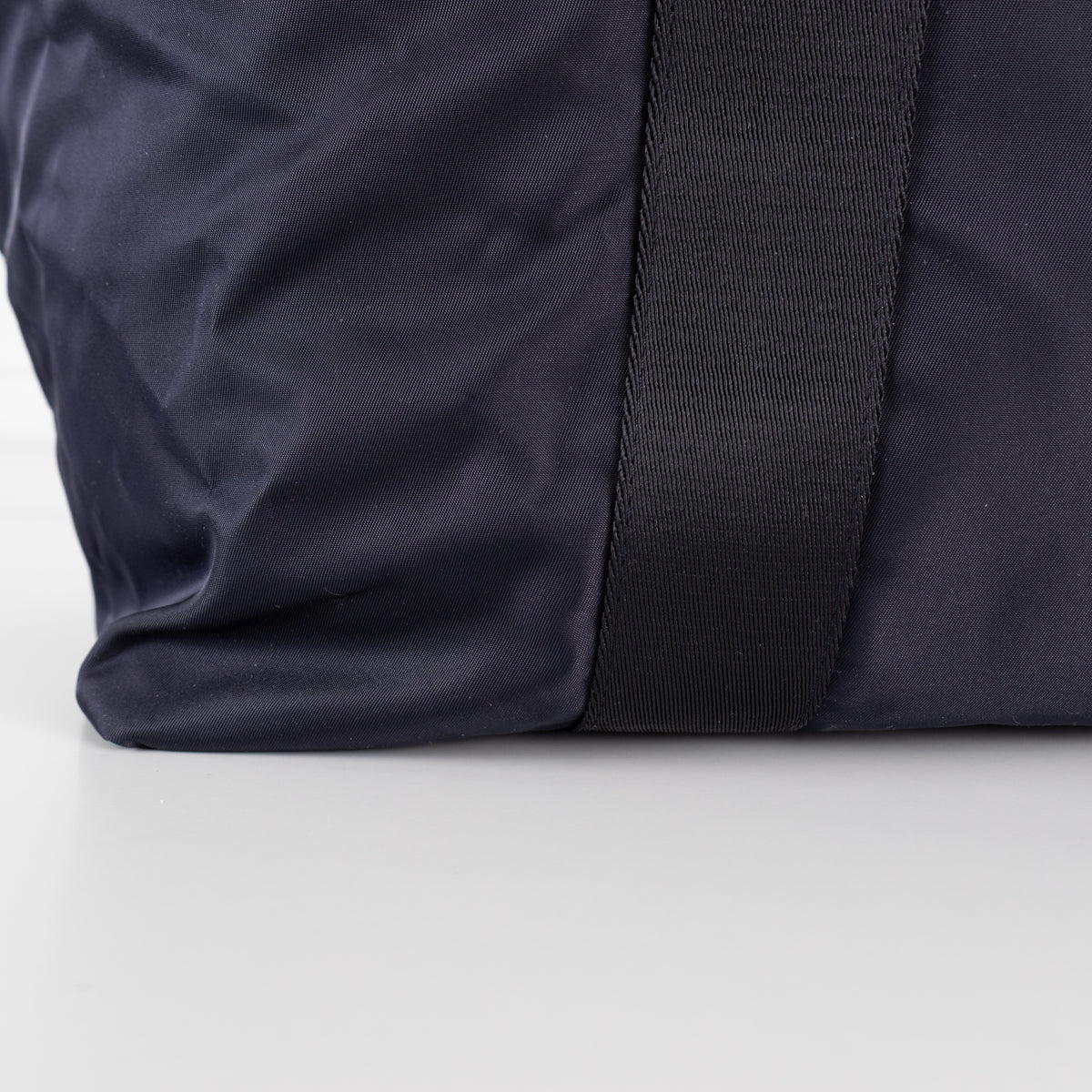 Prada Navy Re-Nylon and Saffiano Leather Duffle Bag
