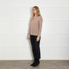 Brunello Cucinelli Taupe Silk Long Sleeve Blouse