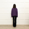 Agnes B Purple Lurex Ribbed Sweater