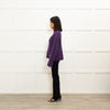 Agnes B Purple Lurex Ribbed Sweater