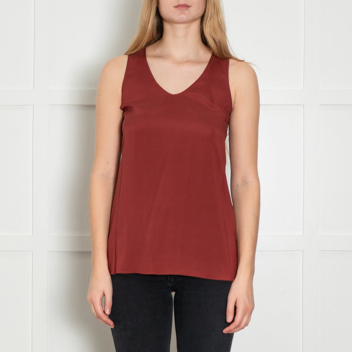 Brunello Cucinelli Red Silk Vest