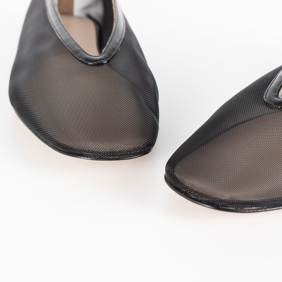 Le Monde Beryl Luna Black Mesh Ballet Flats