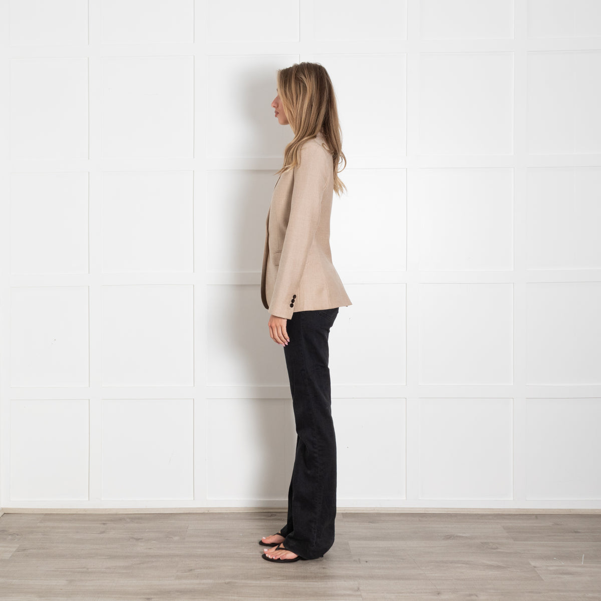 Theory Oatmeal Single Breasted Blazer