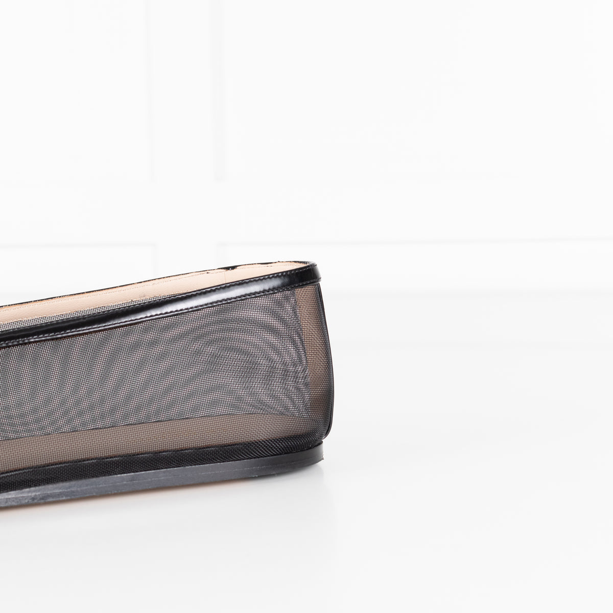 Le Monde Beryl Luna Black Mesh Ballet Flats