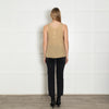 Chloe Mustard Silk Vest Top