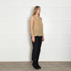 Chloe Mustard Silk Vest Top