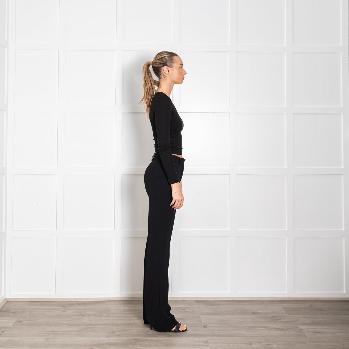 Dries Van Noten Black Tailored Slim Leg Trousers