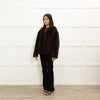 Ba & Sh Brown Faux Fur Short Jacket
