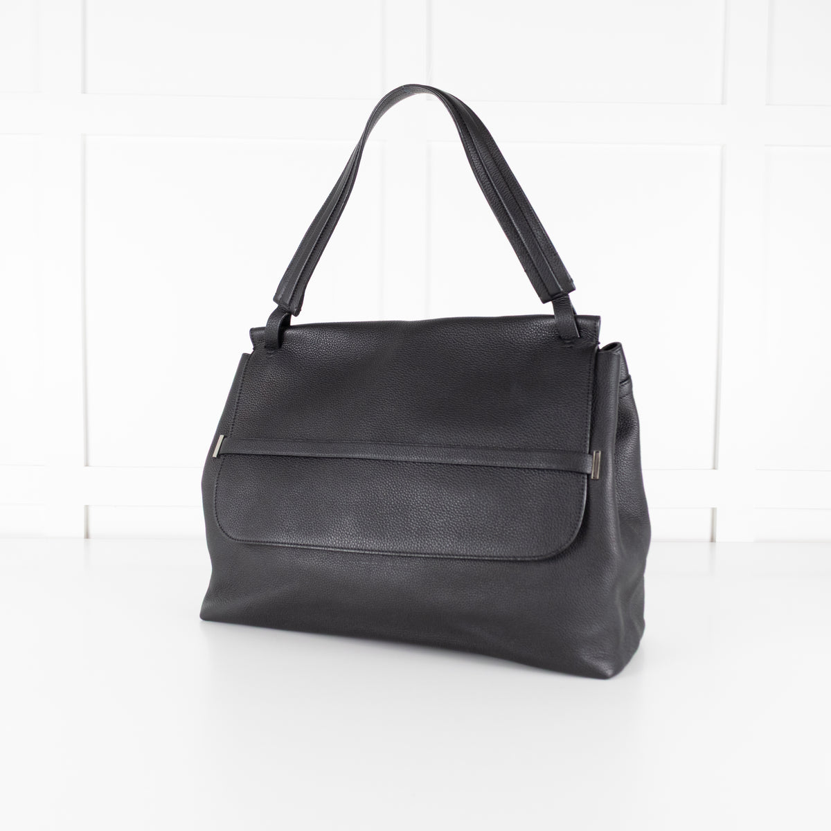 The Row Black Sideby Tote