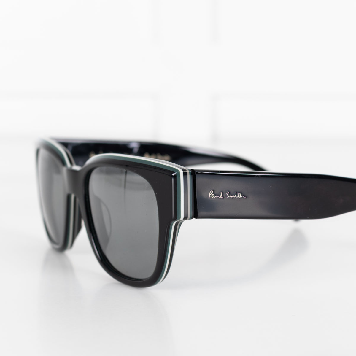 Paul Smith Eamot Black Mirrored Sunglasses