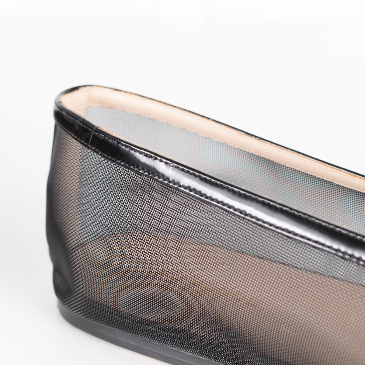 Le Monde Beryl Luna Black Mesh Ballet Flats