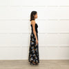 Me + Em Black Grey Brown Floral Maxi Skirt
