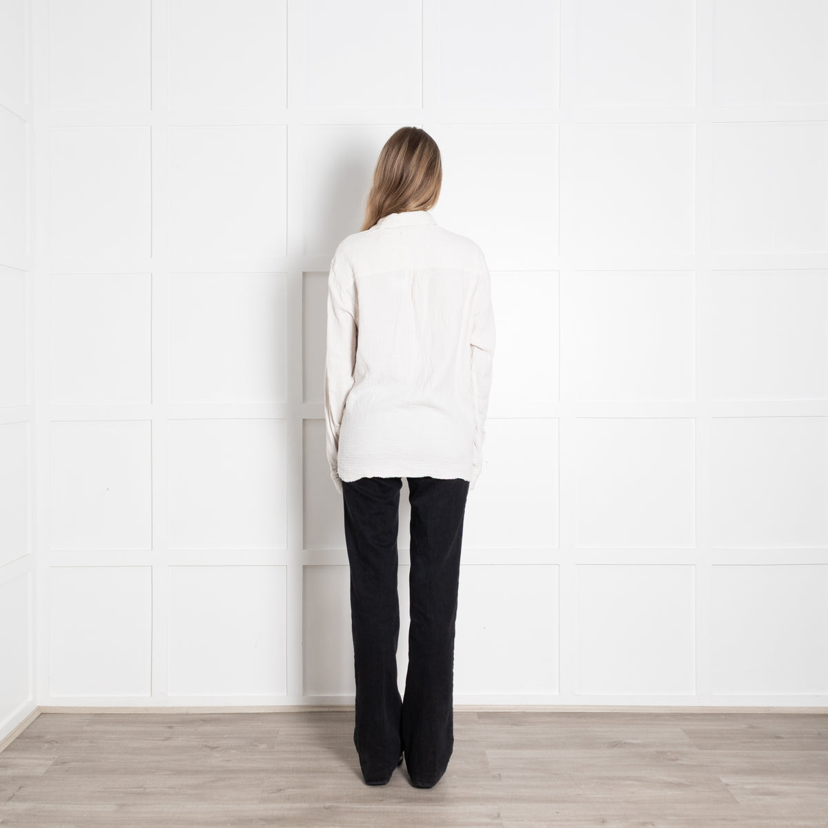 Marant Etoile White Textured Button Down Shirt