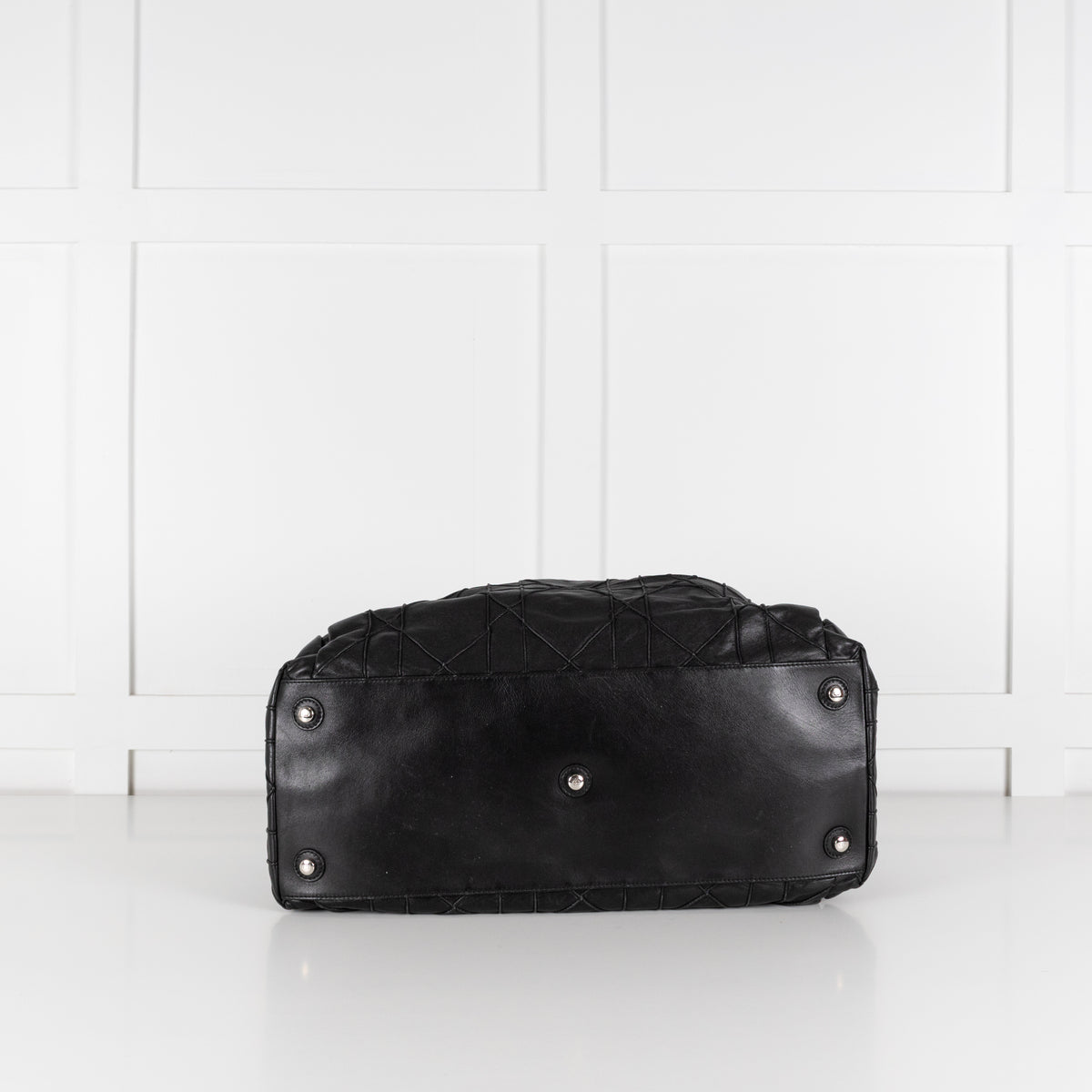 Christian Dior Black Le Trente Cannage Leather Tote Bag