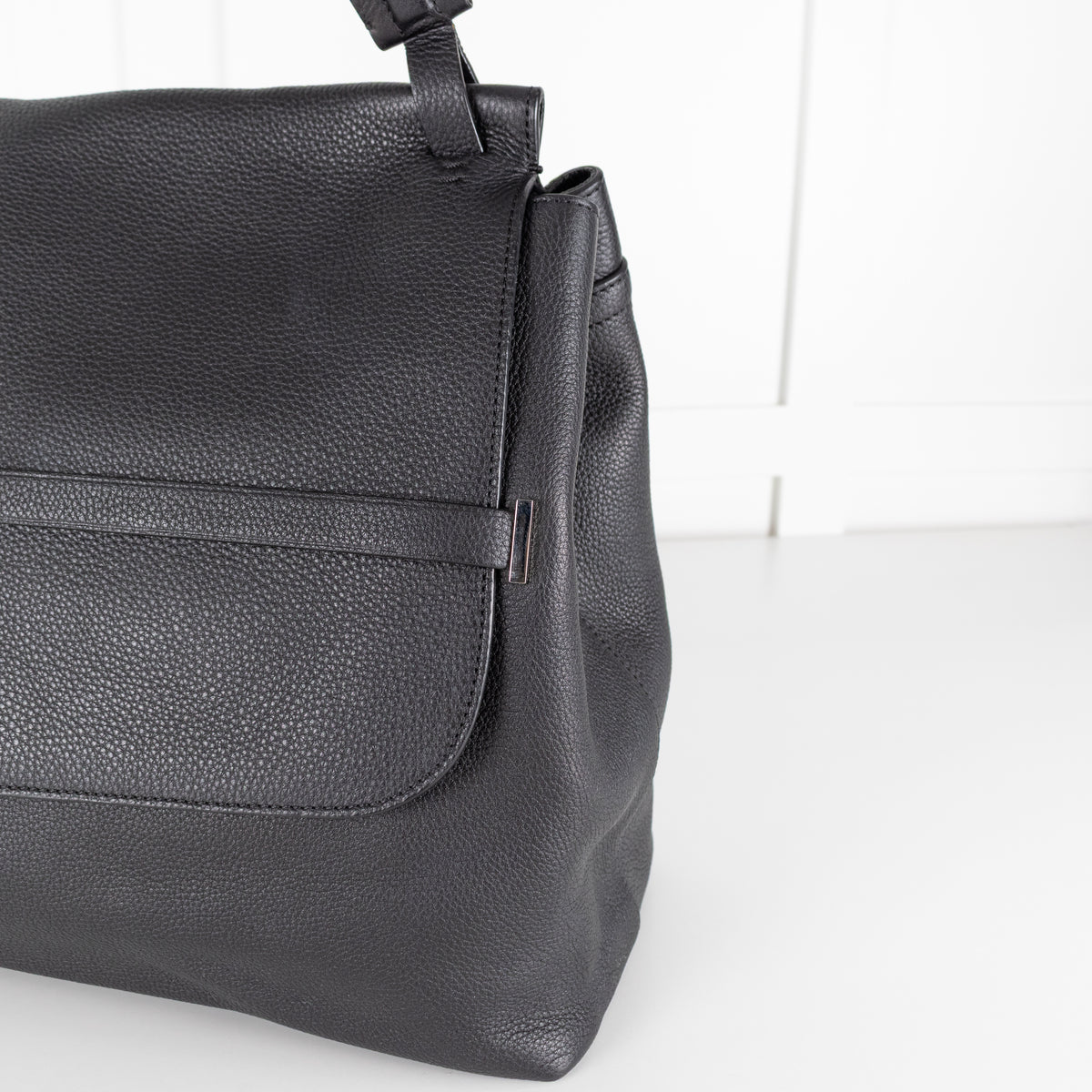 The Row Black Sideby Tote