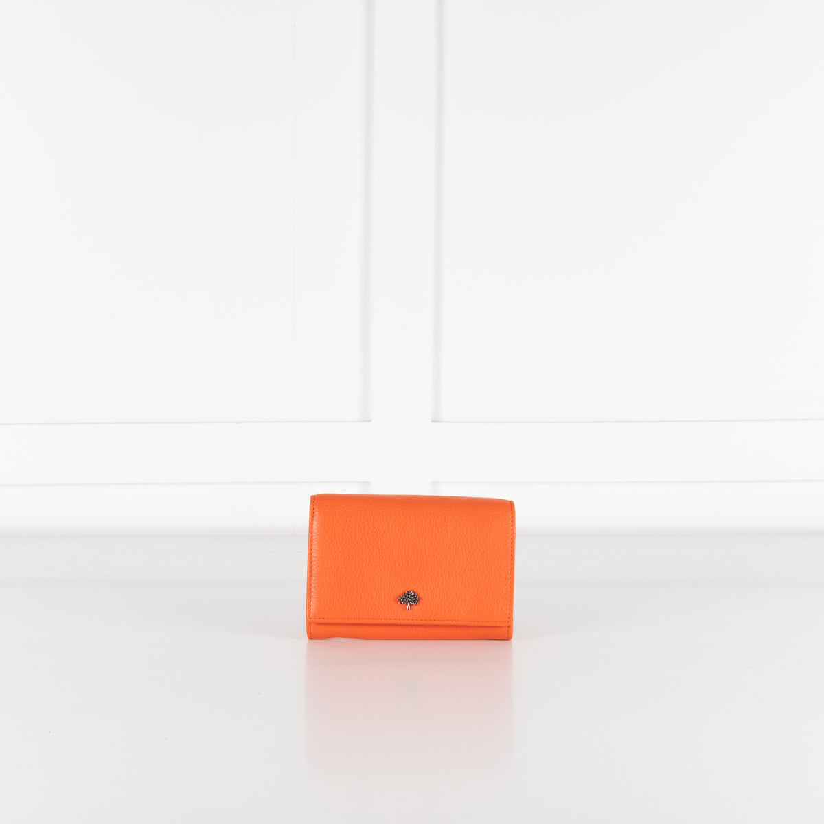 Mulberry Orange Tree Grained Leather Purse