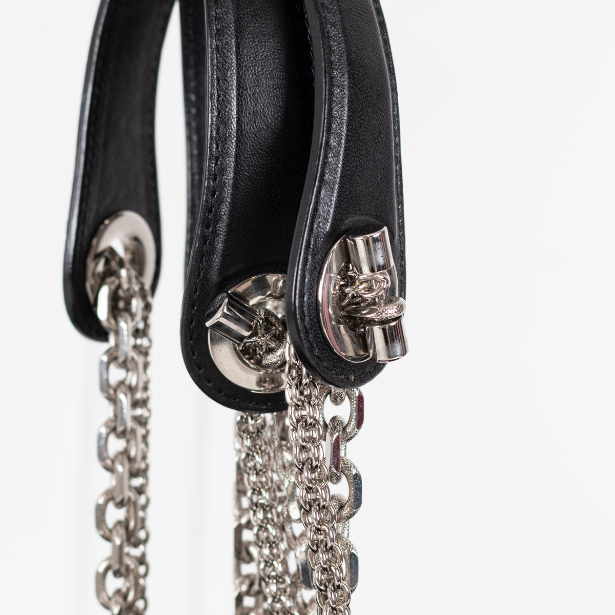 Christian Dior Black Le Trente Cannage Leather Tote Bag