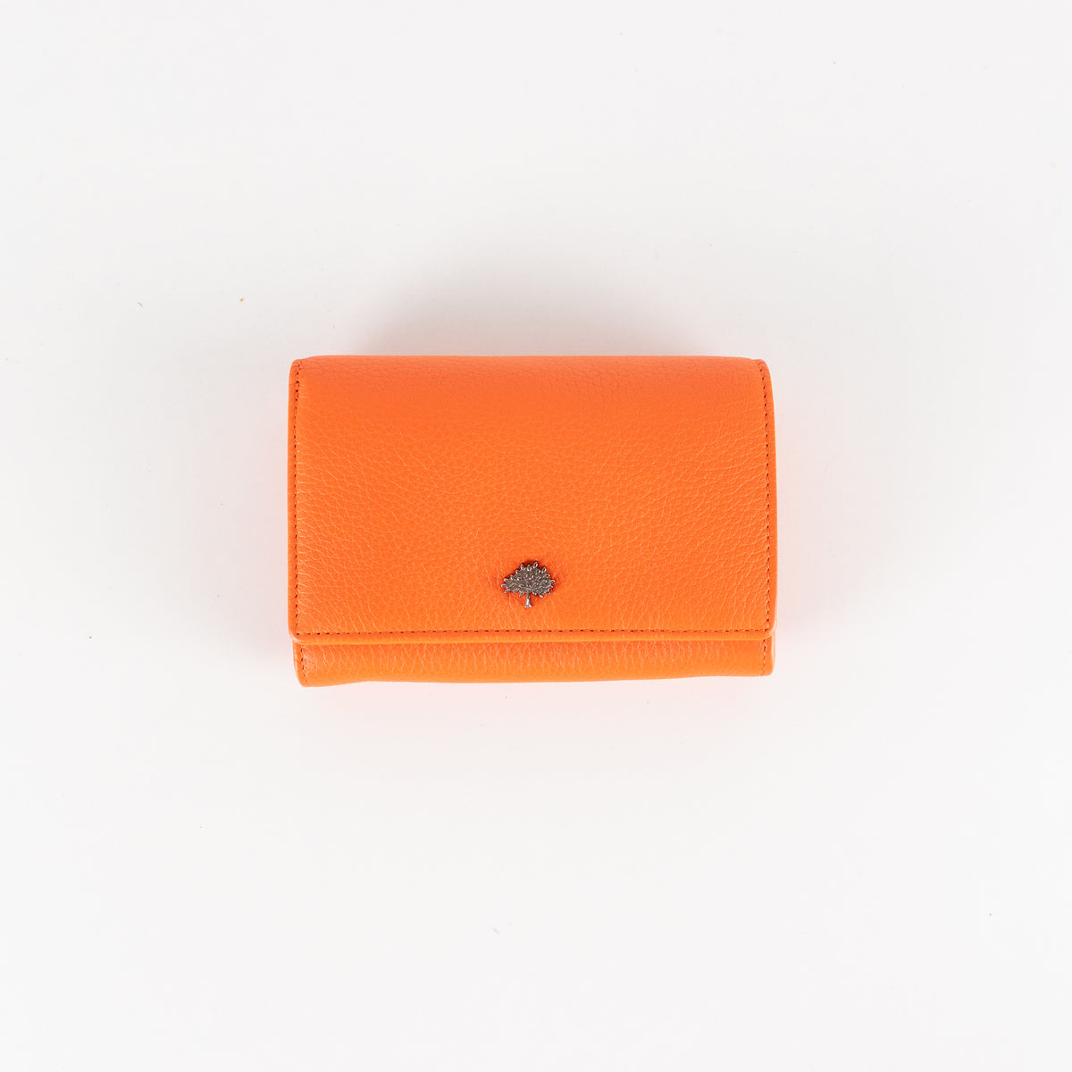 Mulberry Orange Tree Grained Leather Purse