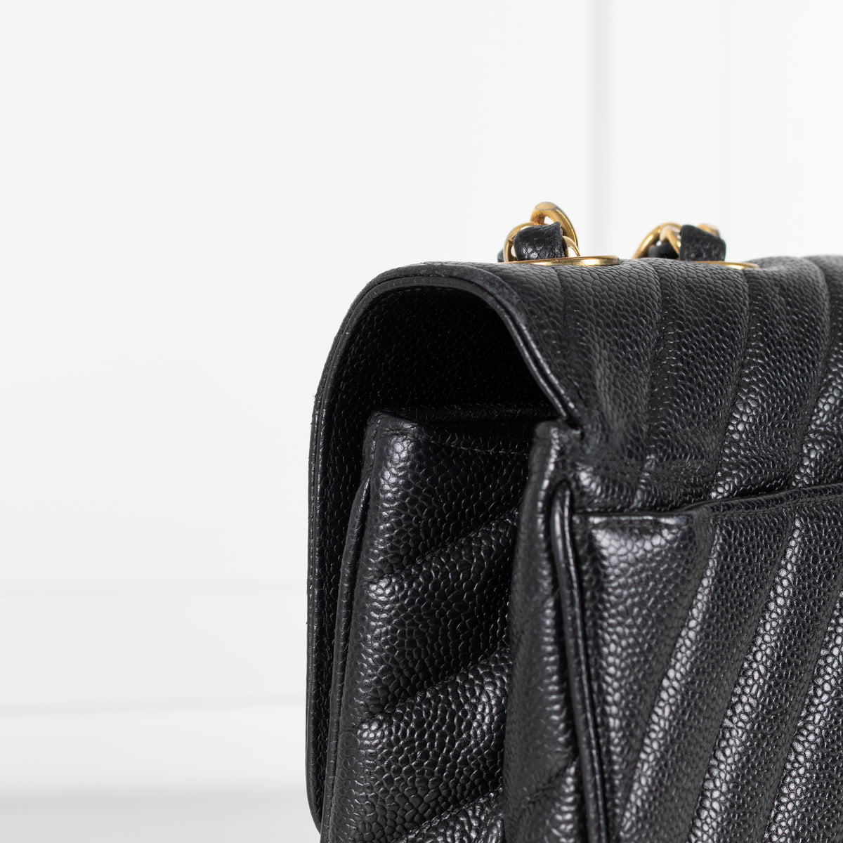 Chanel Vintage Black Caviar Maxi Flap Bag